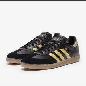 Adidas SAMBA Messi J Shoes Black/Gold Youth Sz 5.5 LIMITED EDITION NEW